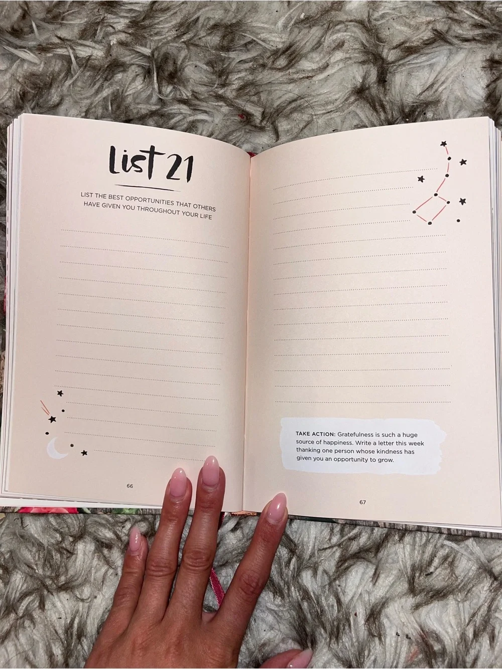 52 Lists for Happiness Floral Journal - Pink & Burgundy